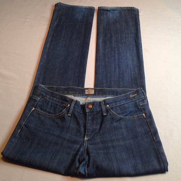 GOLD SIGN STRAIGHT JEANS STRETCH CONFY MADE IN USA - Picture 4 of 4